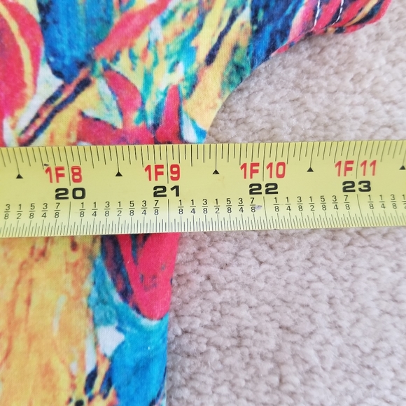 Exclusive Heart Floral Artistic Abstract Peacock Print Maxi Dress Size XL - Picture 9 of 11